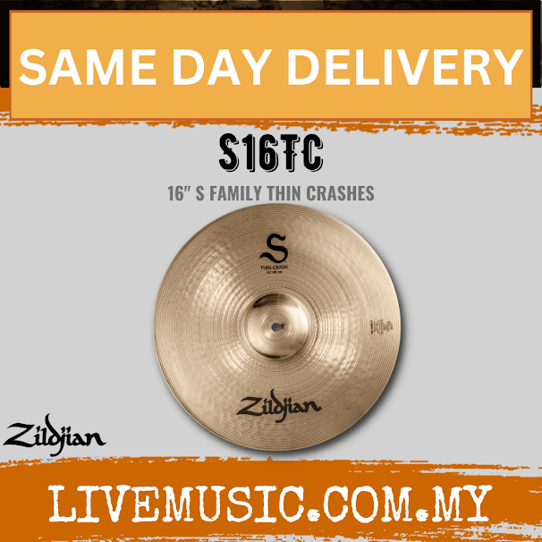 Zildjian 16" S Series Thin Crash Cymbal (S16TC)