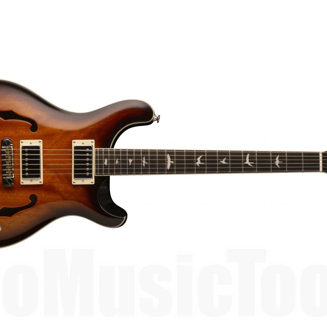 PRS SE Hollowbody Standard Electric Guitar with Case - McCarty Tobacco Sunburst