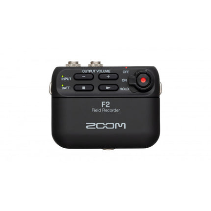 Zoom F2 Field Recorder With Lavalier Microphone With LMF-2 Lavalier Mic- Black (F 2/F-2)