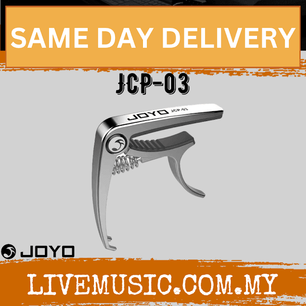 Joyo JCP-03 Light Capo with Built in Bridge Pin Puller for Acoustic and Electric Guita - Silver ( JCP03 / JCP 03 )