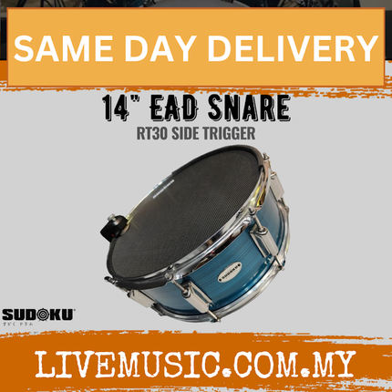 Sudoku 14" Free Floating/Hybrid EAD Snare RT30 w/ Trigger (For Snare and Tom Tom)-ROLAND,YAMAHA,ALESIS support