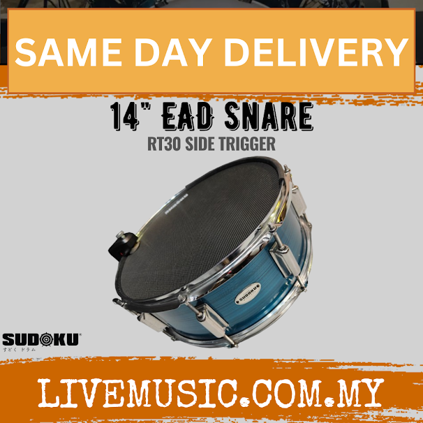 Sudoku 14" Free Floating/Hybrid EAD Snare RT30 w/ Trigger (For Snare and Tom Tom)-ROLAND,YAMAHA,ALESIS support