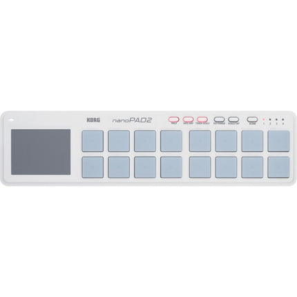 Korg nanoPAD2 Midi USB Controller, White (Nano Pad 2/NanoPad 2/NanoPAD-2)