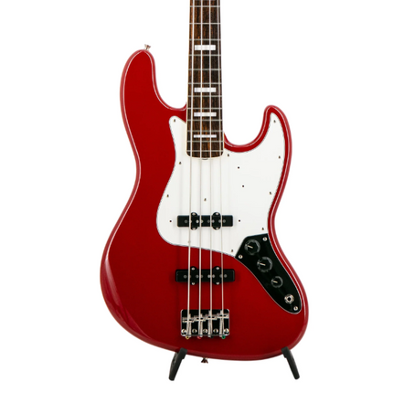 Fender FSR Collection Traditional Late 60s Jazz Bass Guitar, RW FB, Dakota Red