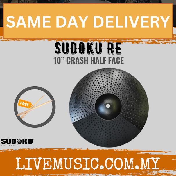 Sudoku 10” RE Electric Drum Crash Half Face Cymbal