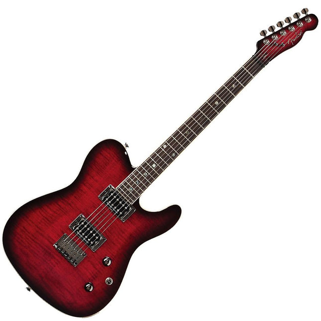 Fender Special Edition Custom Telecaster FMT HH Electric Guitar - Black Cherry Burst