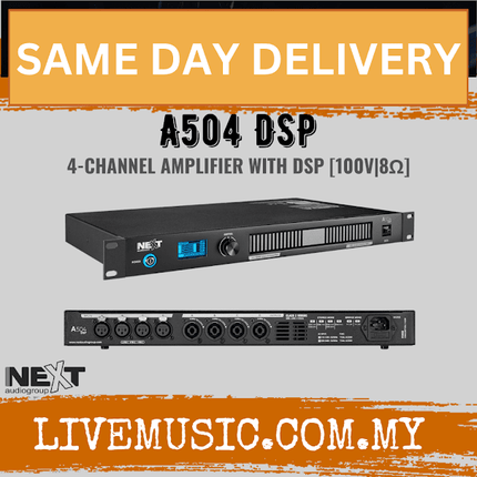 Next Audio A504 Dsp 4-channel Amplifier With Dsp ( A504-DSP / A504DSP )