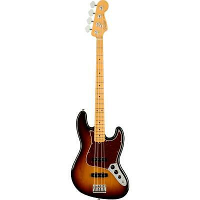 Fender American Professional II Jazz Bass Electric Guitar, Maple Fretboard - 3-Tone Sunburst