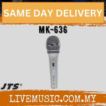 JTS MK-636 Dynamic Supercardiod Microphone ( MK636 / MK 636 )