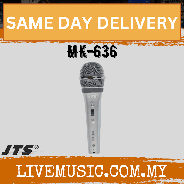 JTS MK-636 Dynamic Supercardiod Microphone ( MK636 / MK 636 )