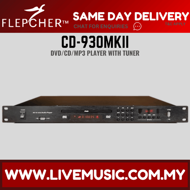 Flepcher CD-930 CD/MP3 Player with Tuner ( CD930 / CD 930 )