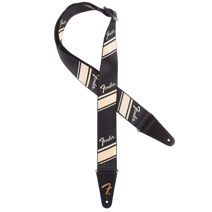 Fender Nylon Competition Stripe 2inch Guitar Strap - Gold