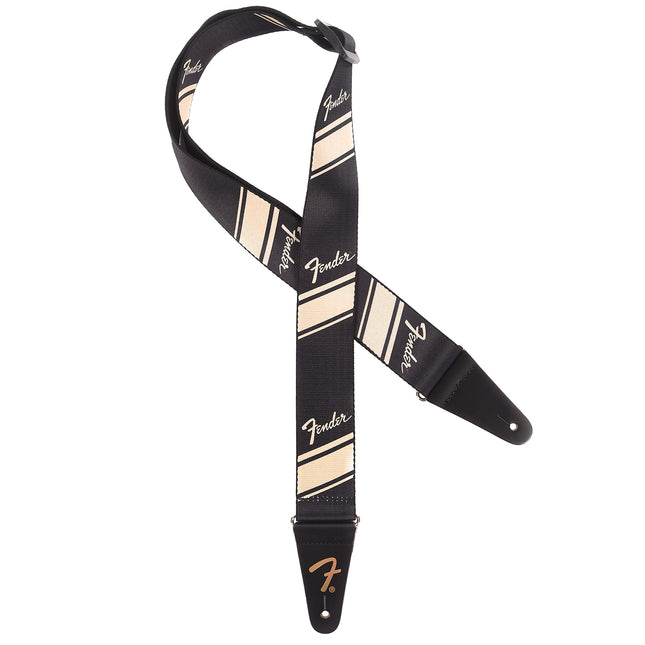 Fender Nylon Competition Stripe 2inch Guitar Strap - Gold