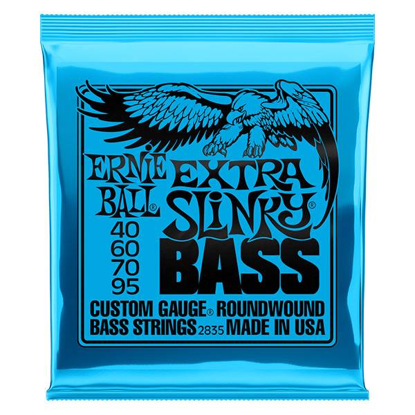 Ernie Ball 2835 Bass Guitar Strings Extra Slinky Roundwound (40-95/EB2835)