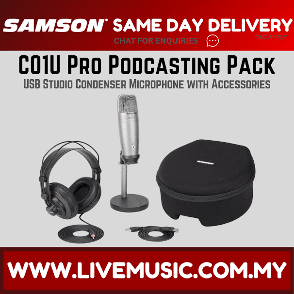 Samson C01U Pro Pack - Podcasting Pack (C01-U/C-01U)