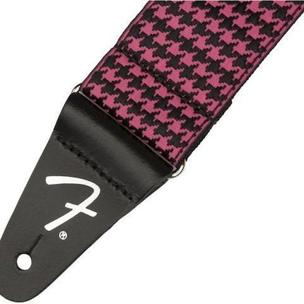 Fender Houndstooth Jacquard Guitar Strap - Pink