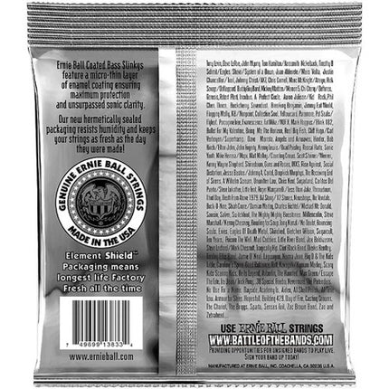Ernie Ball 3833 Bass Guitar Strings Coated Hybrid Slinky (45-105/EB3833)
