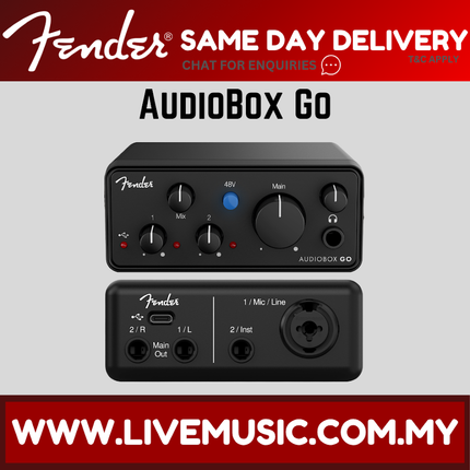 Fender Studio AudioBox Go USB-C Audio Interface ( AudioboxGo Audiobox-Go )