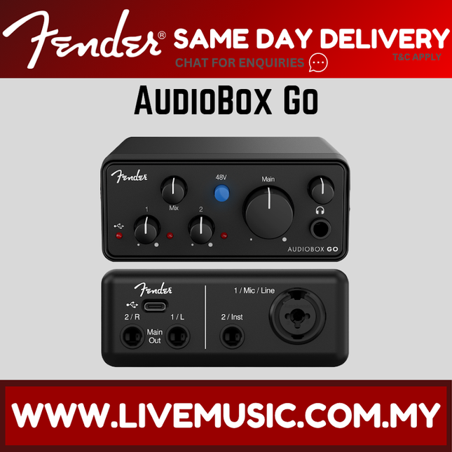 Fender Studio AudioBox Go USB-C Audio Interface ( AudioboxGo Audiobox-Go )