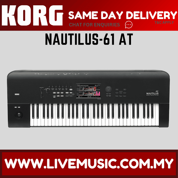 Korg Nautilus 61 AT 61-Key Workstation Keyboard (NAUTILUS61AT/NAUTILUS-61AT)
