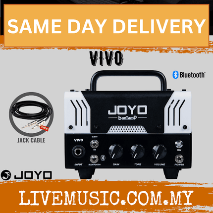 Joyo VIVO 20 Watt Amplifier Head BanTamP Series Guitar Speaker Amp Hybrid Tube with Bluetooth