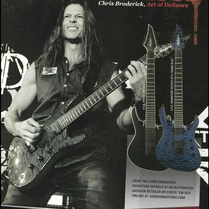 Jackson USA Signature Chris Broderick Soloist HT6 Electric Guitar, Ebony Fretboard - Gloss Black