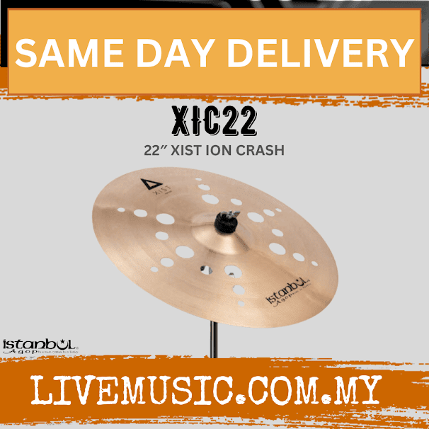 Istanbul Agop XIC22 22" Xist ION Crash Drum Set Drum Kit Cymbal (XIC 22/XIC-22)