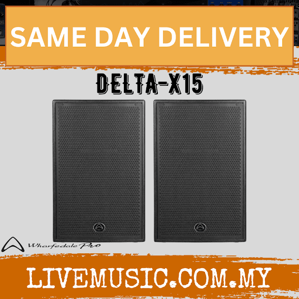 Wharfedale Pro DELTA X15 15" 2000W 2way Passive Loudspeaker - Pair (DELTAX15 DELTA-X15)