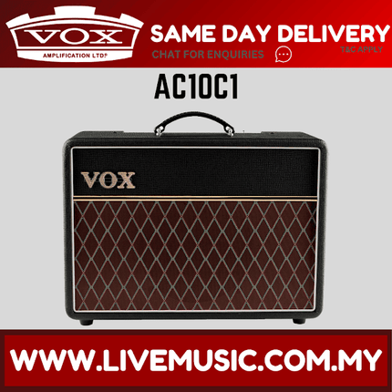 Vox AC10C1 10 Watt 1x10 1 Channel Combo Guitar Amp Amplifier With 2 Band EQ (AC 10 C1/AC-10-C1)