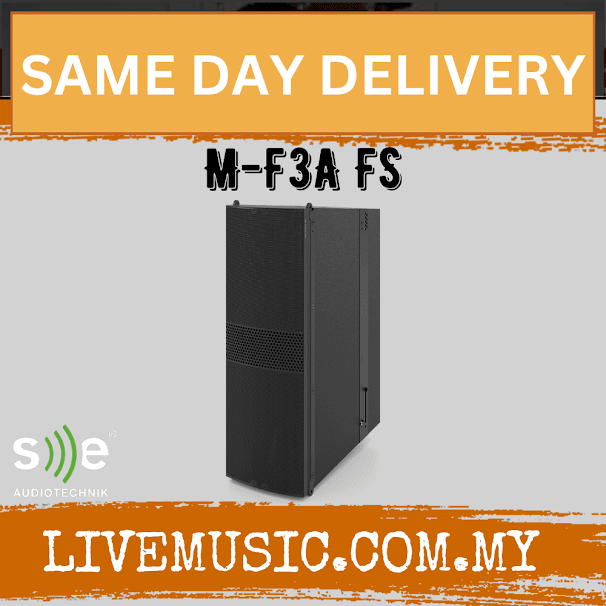 SE Audiotechnik M-Line M-F3A FS 9" elipsoid woofer, active flysub with DSP - Black (MF3AFS M F3A FS)