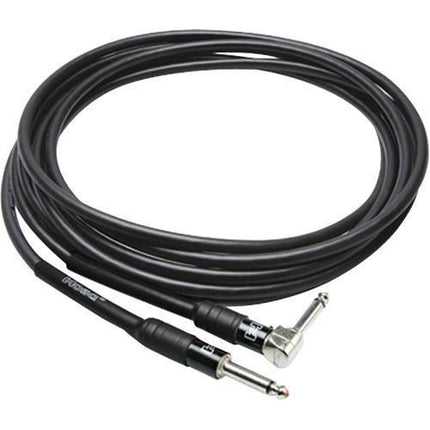 Hosa HGTR-015R Pro Guitar Cable, Straight to Angled, 15ft (HGTR015R/HGTR 015R)