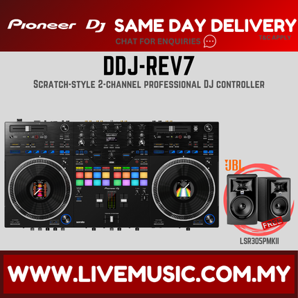 Pioneer DJ DDJ-REV7 Scratch-style 2-channel professional DJ controller With Monitor Speaker And Bag (DDJREV7 / DDJ REV7)