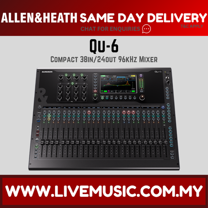 Allen & Heath QU-6 38-channel Digital Mixer ( QU 6 QU6 )