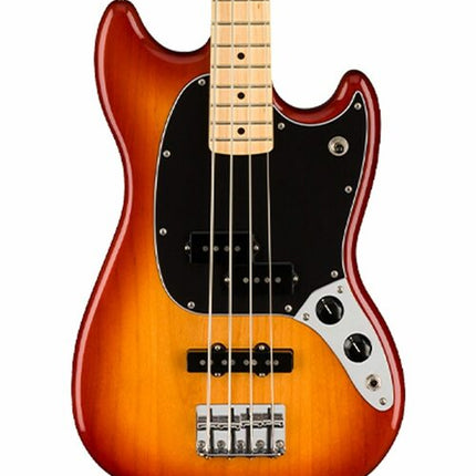 Fender Player Mustang PJ Bass Guitar, Maple Fretboard - Sienna Sunburst