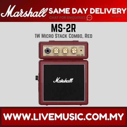 Marshall MS-2R - 1 Watt Battery-powered Micro Amplifier (MS2R / Ms-2 / MS2)