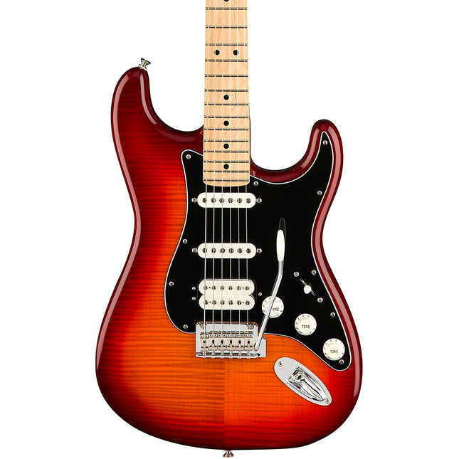 Fender Player HSS Plus Top Stratocaster Electric Guitar, Maple Fretboard - Aged Cherry Burst