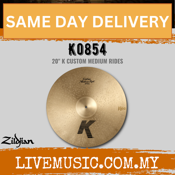 Zildjian 20" K Series Custom Medium Ride Cymbal (K0854)