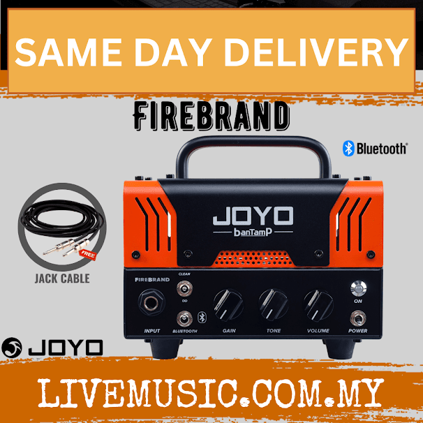 Joyo Firebrand Bantamp Guitar Amp Head 20-watt Pre Amp Tube Hybrid with Bluetooth