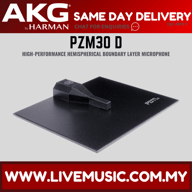 AKG PZM30 D High-performance Hemispherical Boundary Layer Microphone (PZM30D)