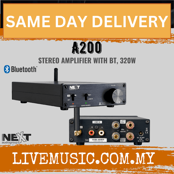 Next Audio A200 Stereo Amplifier with Bluetooth 200W ( A-200 / A 200 )