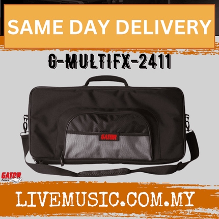 Gator G-MULTIFX-2411 Effects Pedal Bag for BOSS/ZOOM/LINE 6 (GMULTIFX2411/G MULTIUFX 2411)