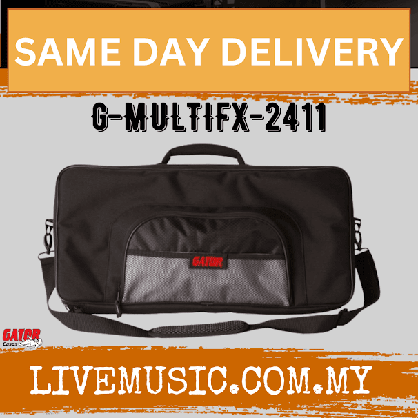 Gator G-MULTIFX-2411 Effects Pedal Bag for BOSS/ZOOM/LINE 6 (GMULTIFX2411/G MULTIUFX 2411)