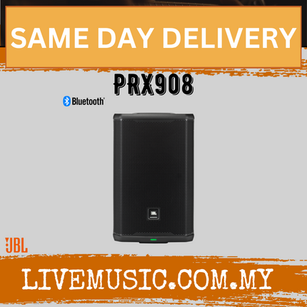 JBL PRX908 8-inch Powered Loudspeaker With Speaker Stand And Cable - Each / Pair ( PRX-908 / PRX 908 )