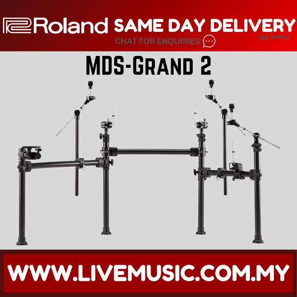 Roland MDS-GND2 Compact and Stable Rack Stand for the Td-50k2 and Other V-Drums Kits ( MDS GND2 / MDSGND2)