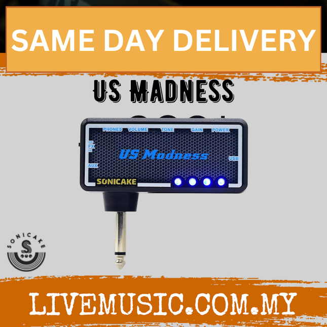 Sonicake QAP-4 US Madness Guitar Bass Headphone Amp with Chorus Effect ( QAP4 QAP 4 )