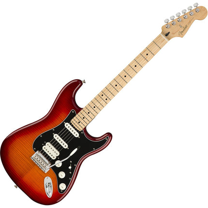 Fender Player Plus Top Stratocaster Electric Guitar, Maple Fretboard - Aged Cherry Burst