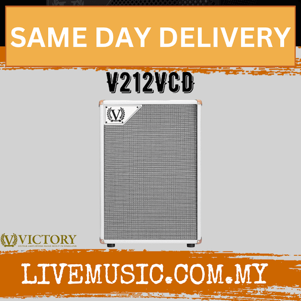 Compact vertical 2x12 speaker cabinet with gray grille and white corner protectors