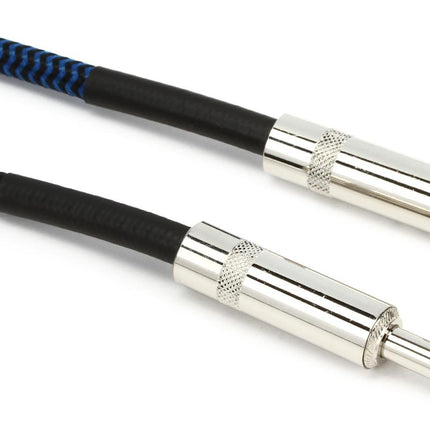 D'Addario Planet Waves PW-BG-10BU Braided Instrument Cable - 10 feet Blue (PWBG10BU/DAddario)