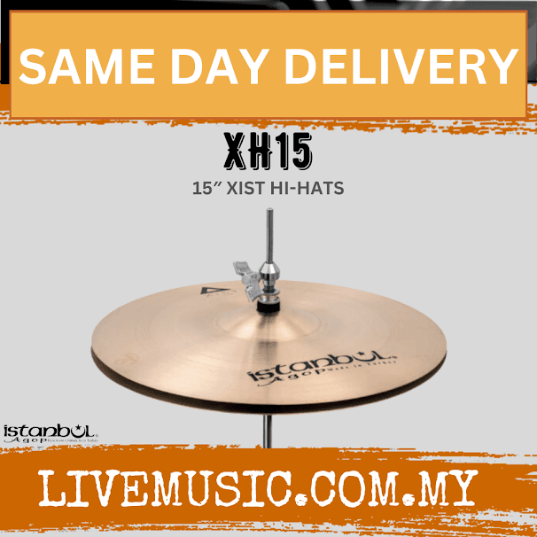Istanbul Agop XH15 15" Xist Hi-Hats Hihat Hi Hat Cymbal (XH 15/XH-15)