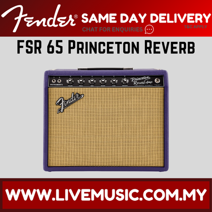 Fender FSR 65 Princeton Reverb Guitar Amplifier, Plum/Wheat, 230V EU